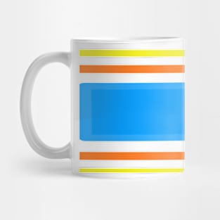 Orange yellow blue Mug